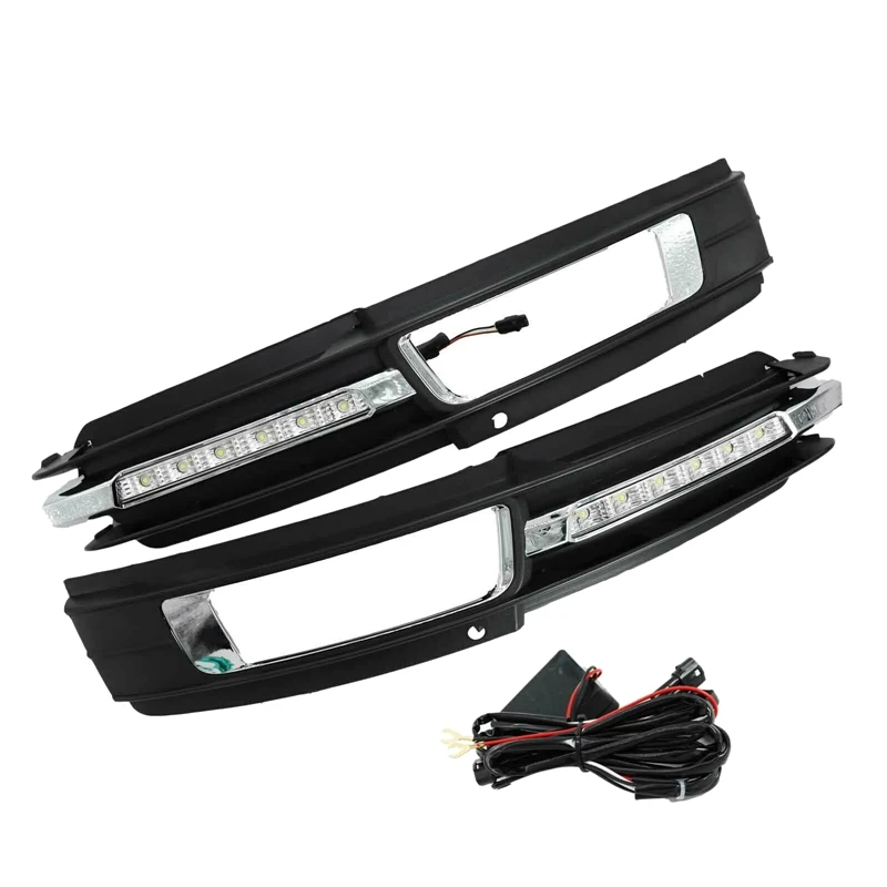 

2Pcs Car LED DRL Daytime Running Lights For- A6 2009-2011