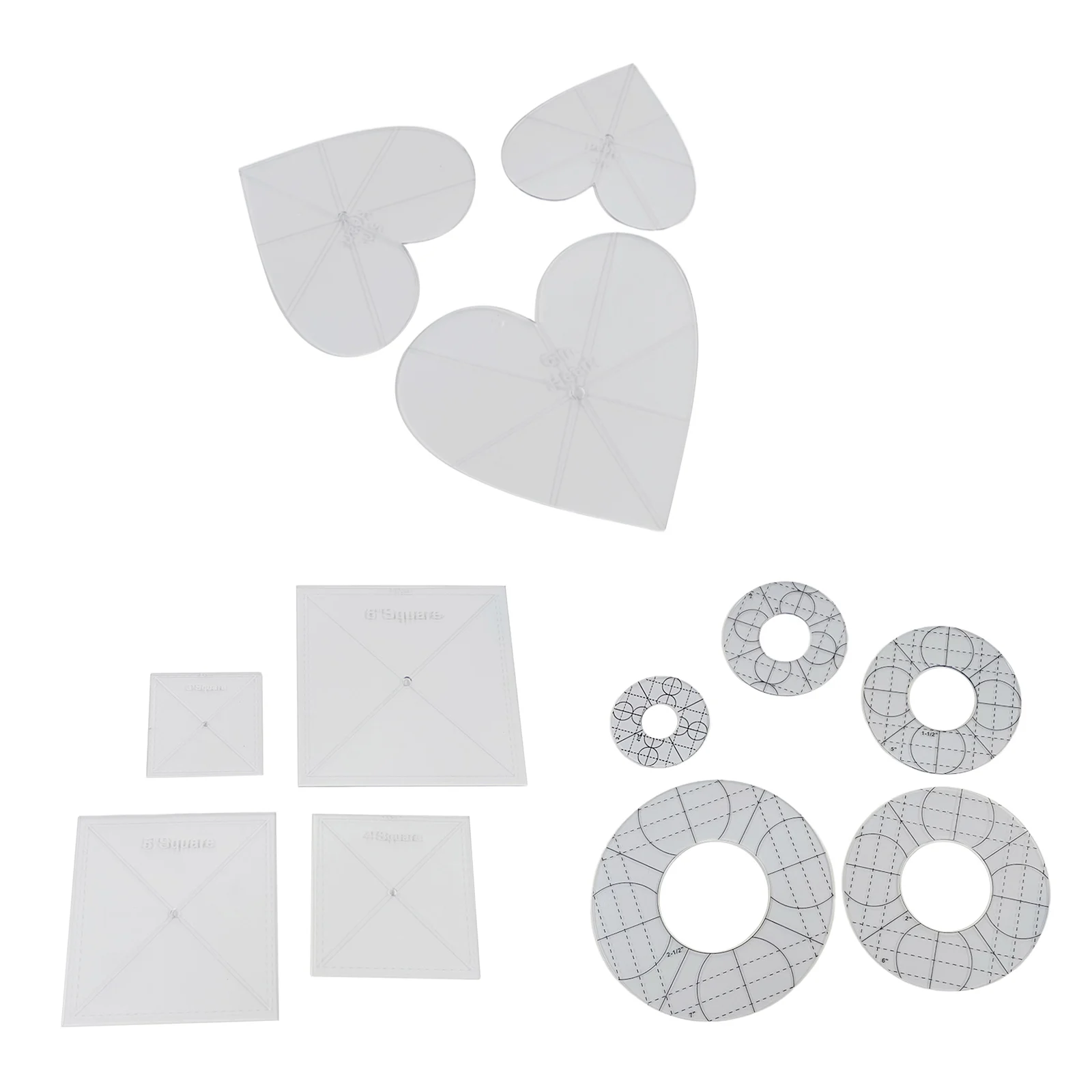 Акриловый трафарет для квилтинга и вышивки многоразовые трафареты шитья ткани