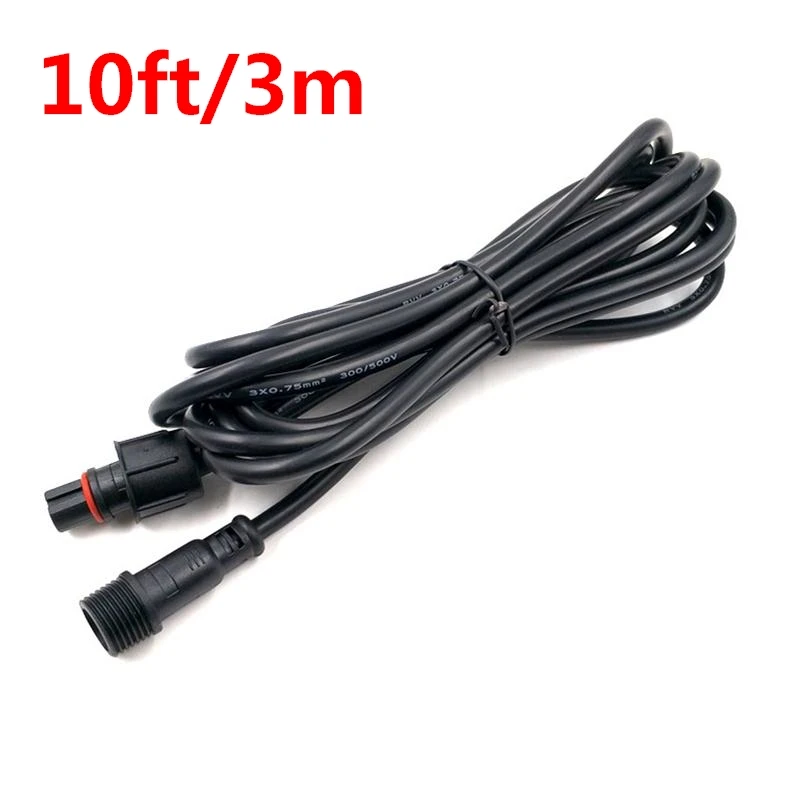 Удлинитель 3 контакта черный 10 футов шт.|Портативные осветительные приборы| |