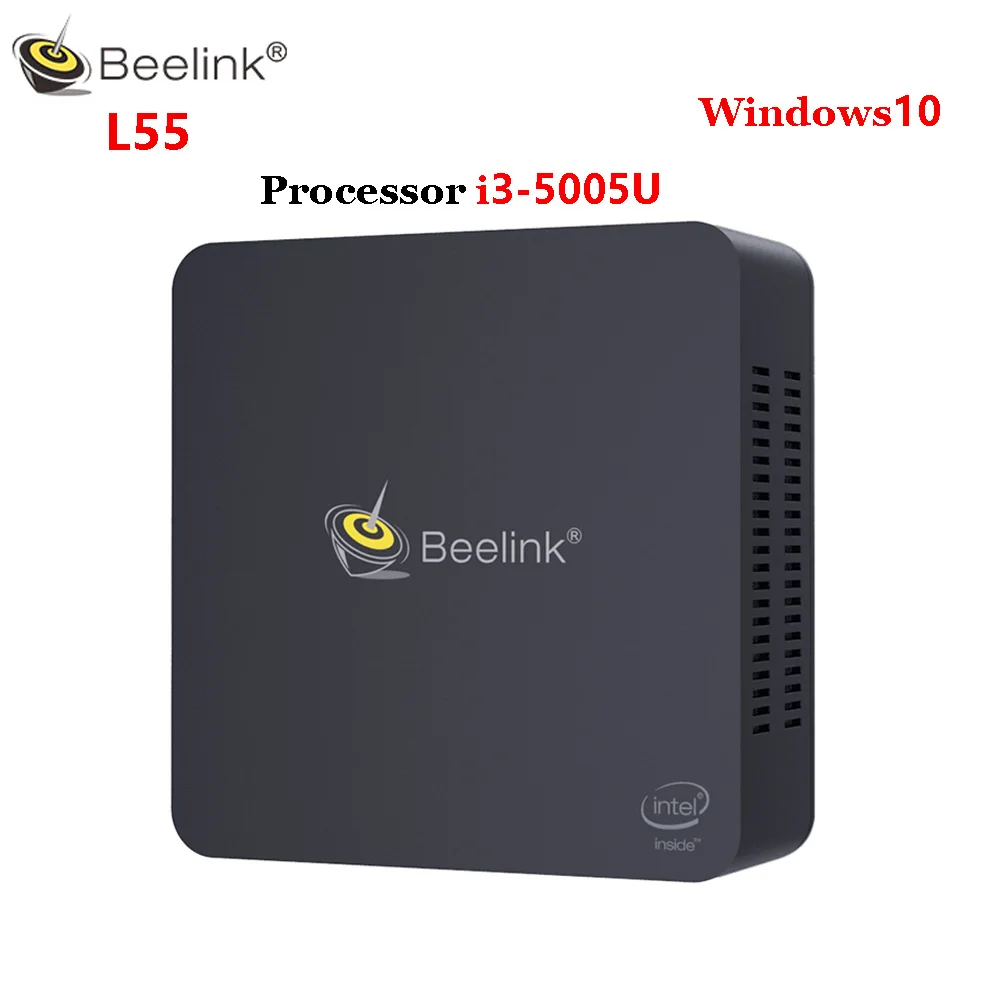 

Beelink L55 i3 5005U Mini PC Windows 10 8GB DDR3L 256GB SSD 2.4+5.8GHz Dual WiFi 1000Mbps BT4.0 mini portable pc media player
