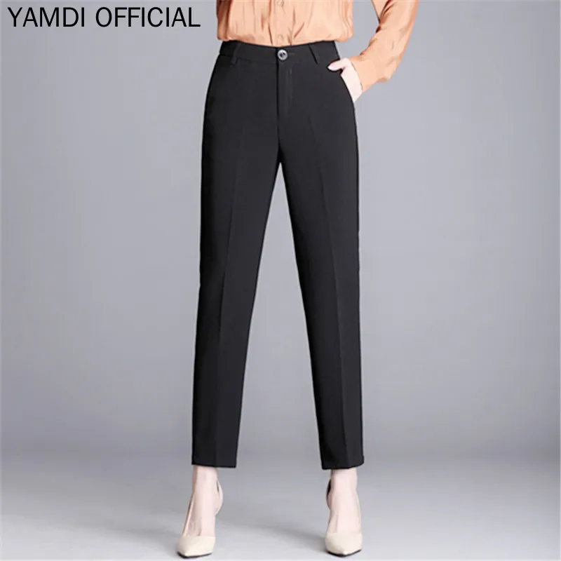 YAMDI корейские однотонные шаровары Летние Осенние повседневные свободные с