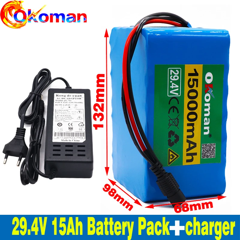7S5P 24v 15Ah аккумулятор 250w 29 4 V 15000mAh литий-ионный для инвалидных колясок