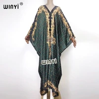 maxi sukienka print autumn party elegant traf elegantes muslim caftan bazin robe gown broder riche sexy lady party maxi beach