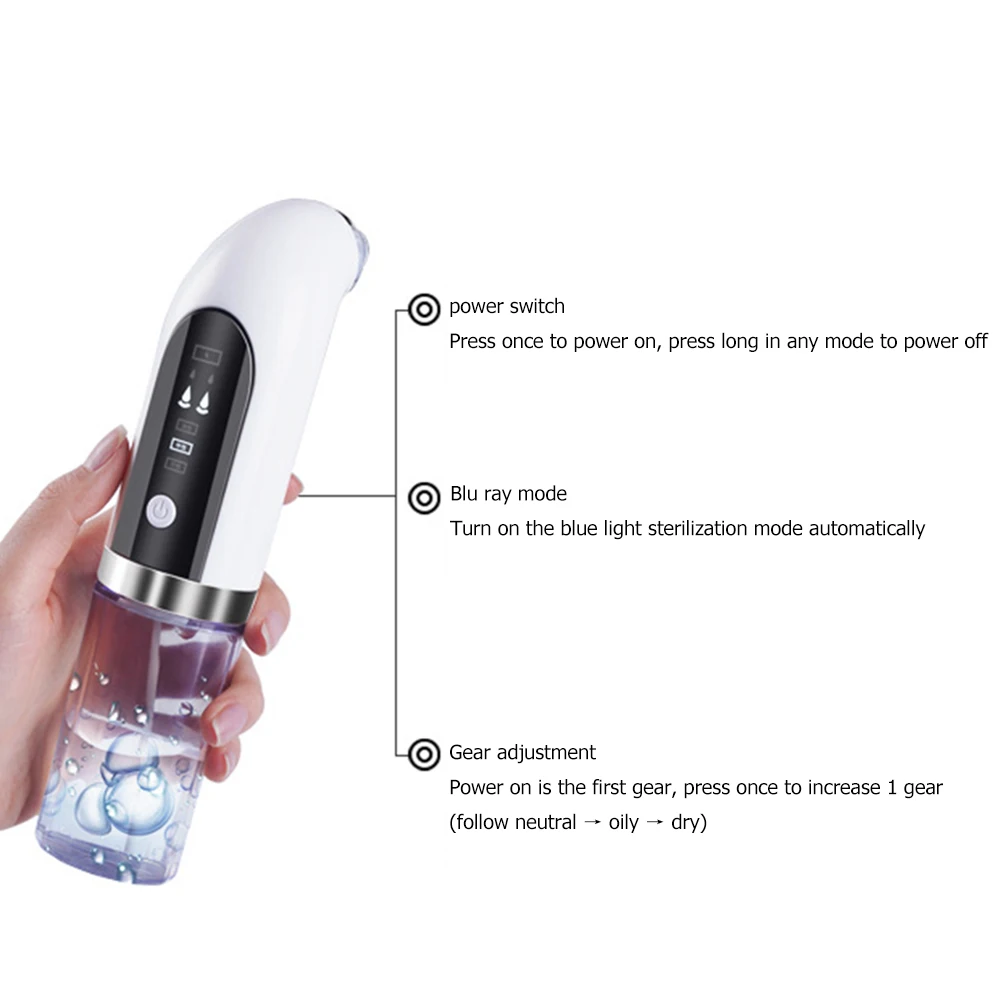 

USB Blackhead Removal Device Electric Face Cleaner Skin Beauty Instrument Deep Cleansing Skin Care Machine Beauty Tool