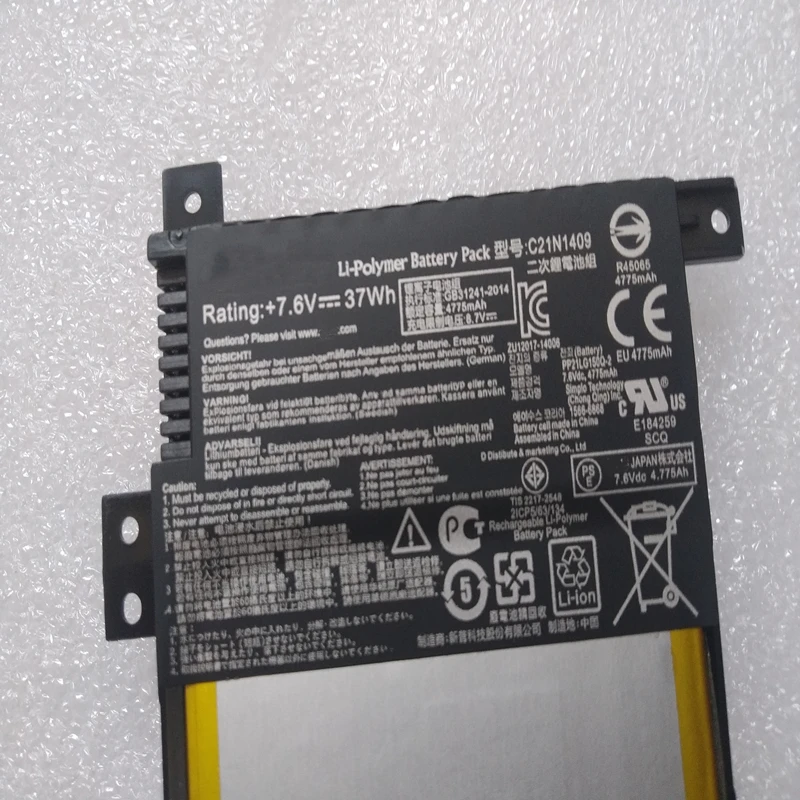 C21N1409 Аккумулятор для ноутбука Asus X F455LB F455LN F455LNB W41LD W41LDB W419LD W419LDB W429LD W429LDB VM410LD VM410LDB