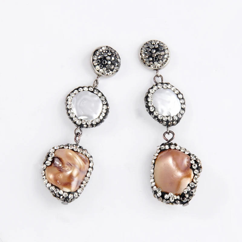 BERBENY серьги-подвески с искусственным жемчугом для женщин элегантные Подвесные