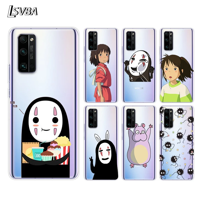 

Spirited Away No Face man Silicone Cover For Honor 30 30i 10i 30S V30 V20 9N 9S 9A 9C 20S 20E 20 7C Lite Pro Phone Case