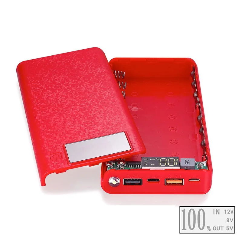 3.0USB зарядное устройство чехол DIY Pack 8X 18650 для батареи мобильный телефон с