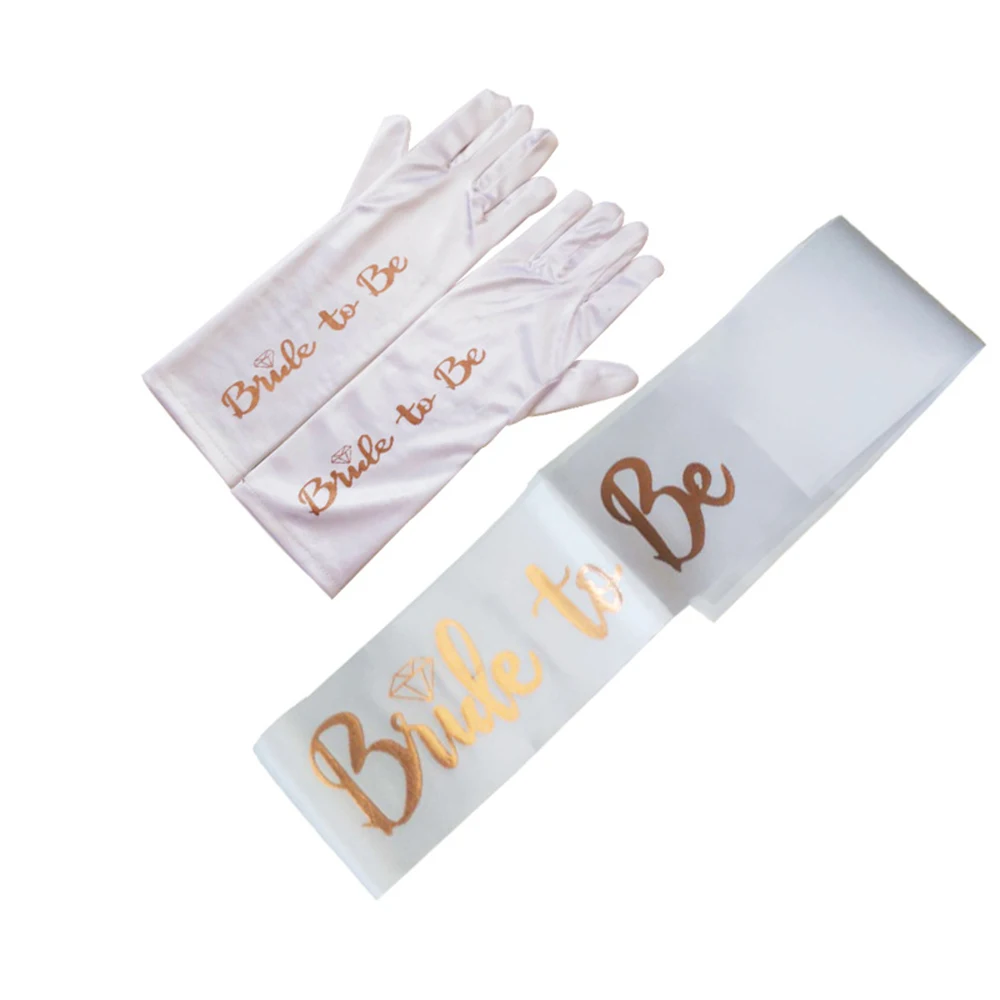 

bride to be Gloves Women Solid Finger Gloves Ladies Prom Party Adult White Ceremonial Bridal Gloves Accessories