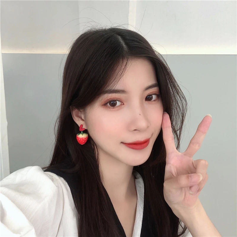 

ohrringe erdbeere ohrring net rot frauen ohrringe obst serie ohrringe schmuck