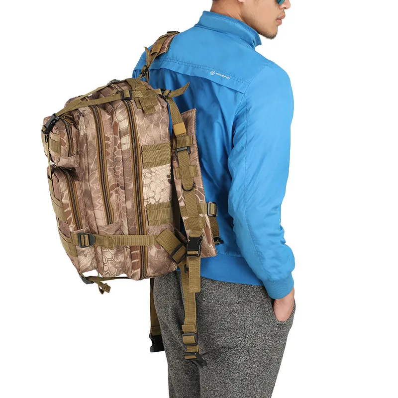

Rucksack Camo bags Mountaineering Military Backpack Pack Army Tactical Attack Assault Outdoor Backpack Traveling Backpack Sports