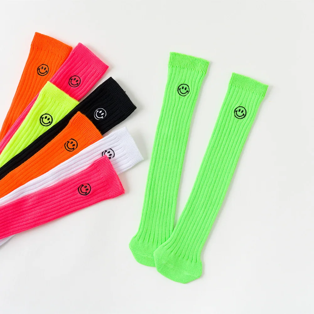 Детские эластичные длинные хлопковые носки на осень зиму От 4 до 8 лет для