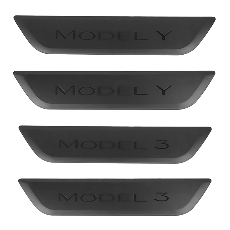 

Наружные автомобильные аксессуары для Tesla Model 2020-2021, протектор порога задней двери, украшение порога