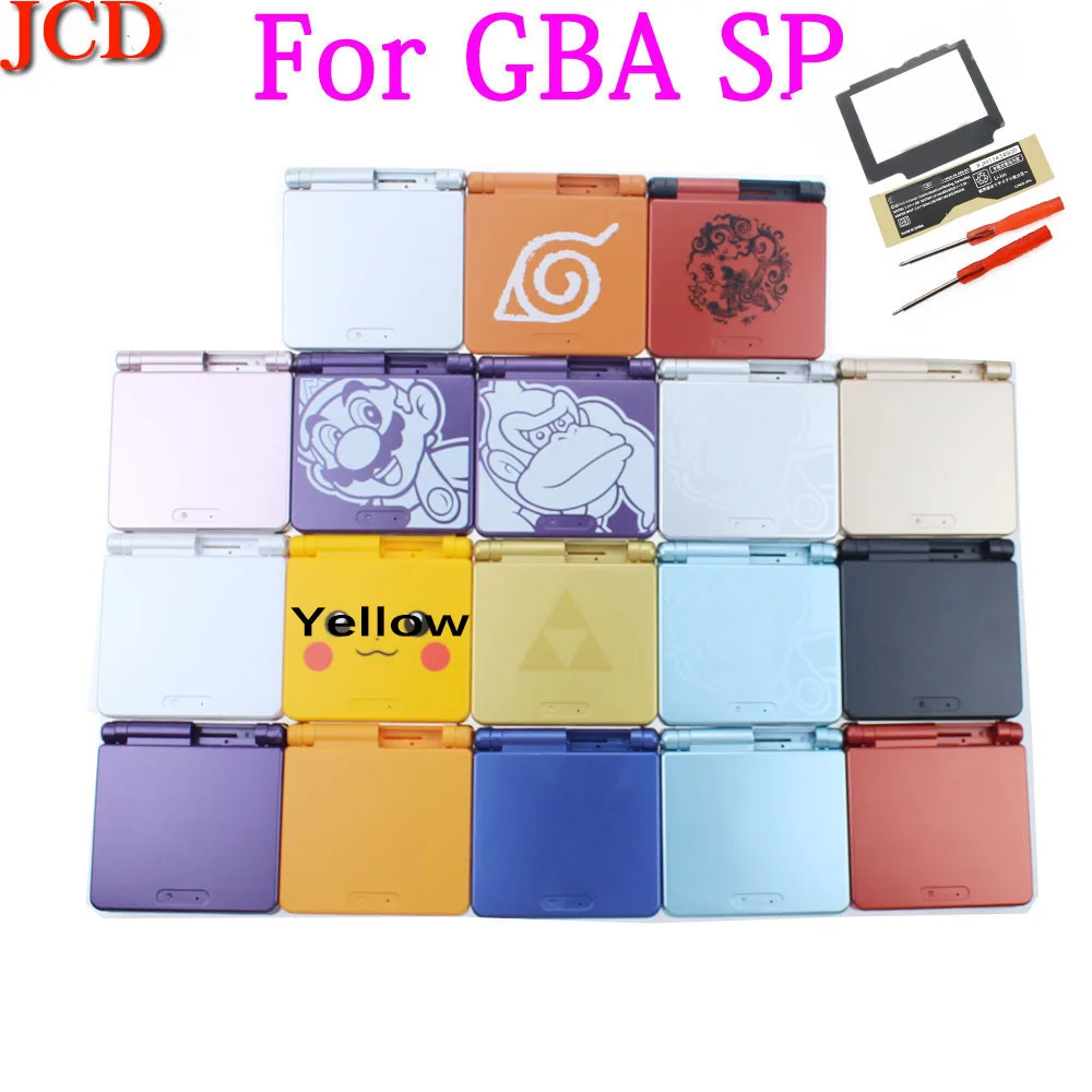 Чехол JCD для Nintendo GBA SP For Gameboy Сменный полный корпус Advance SP|Чехлы| |