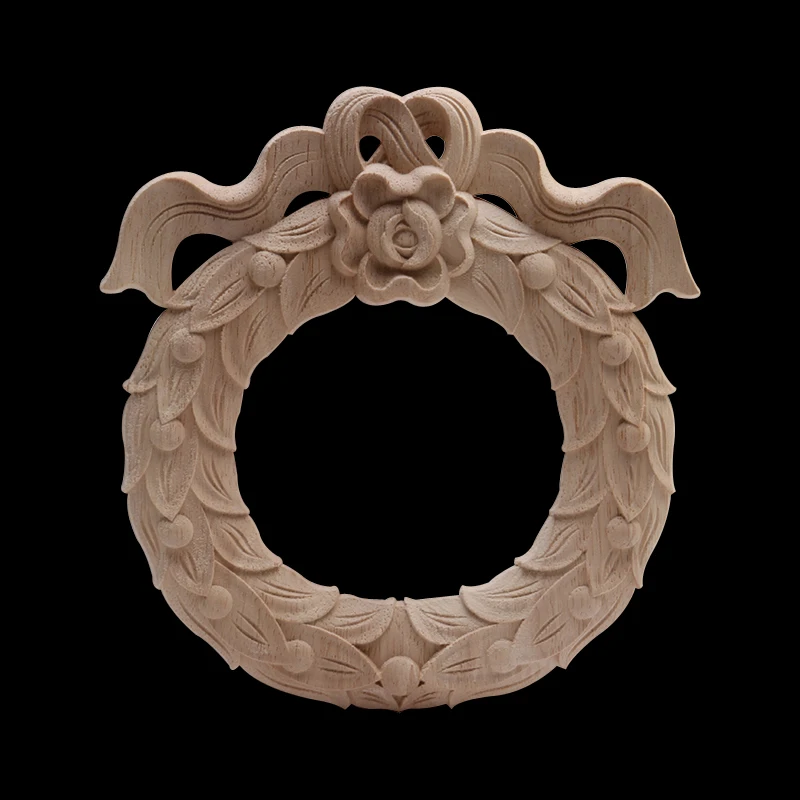 Новое Европейское украшение ретро Длинные Цветочные листья деревянная мебель