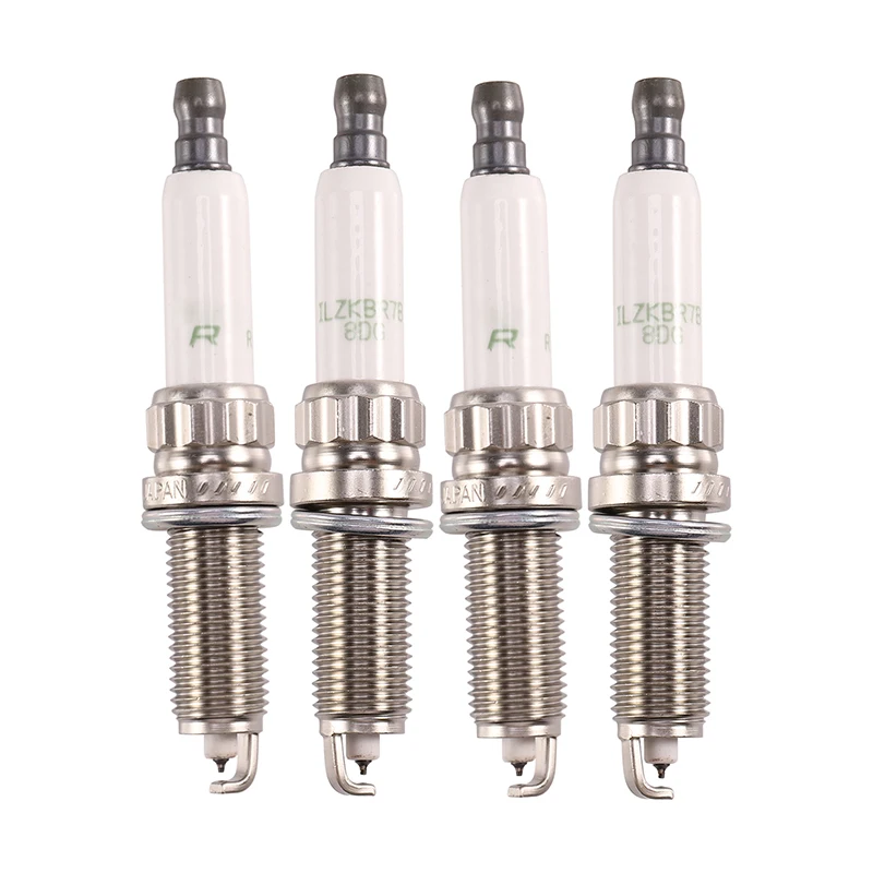 

4 Pcs Car Metal Spark Plug Iridium Platinum Spark Plug 95770 ILZKBR7B8DG 0242129512, for Peugeot Citroen Mini Cooper