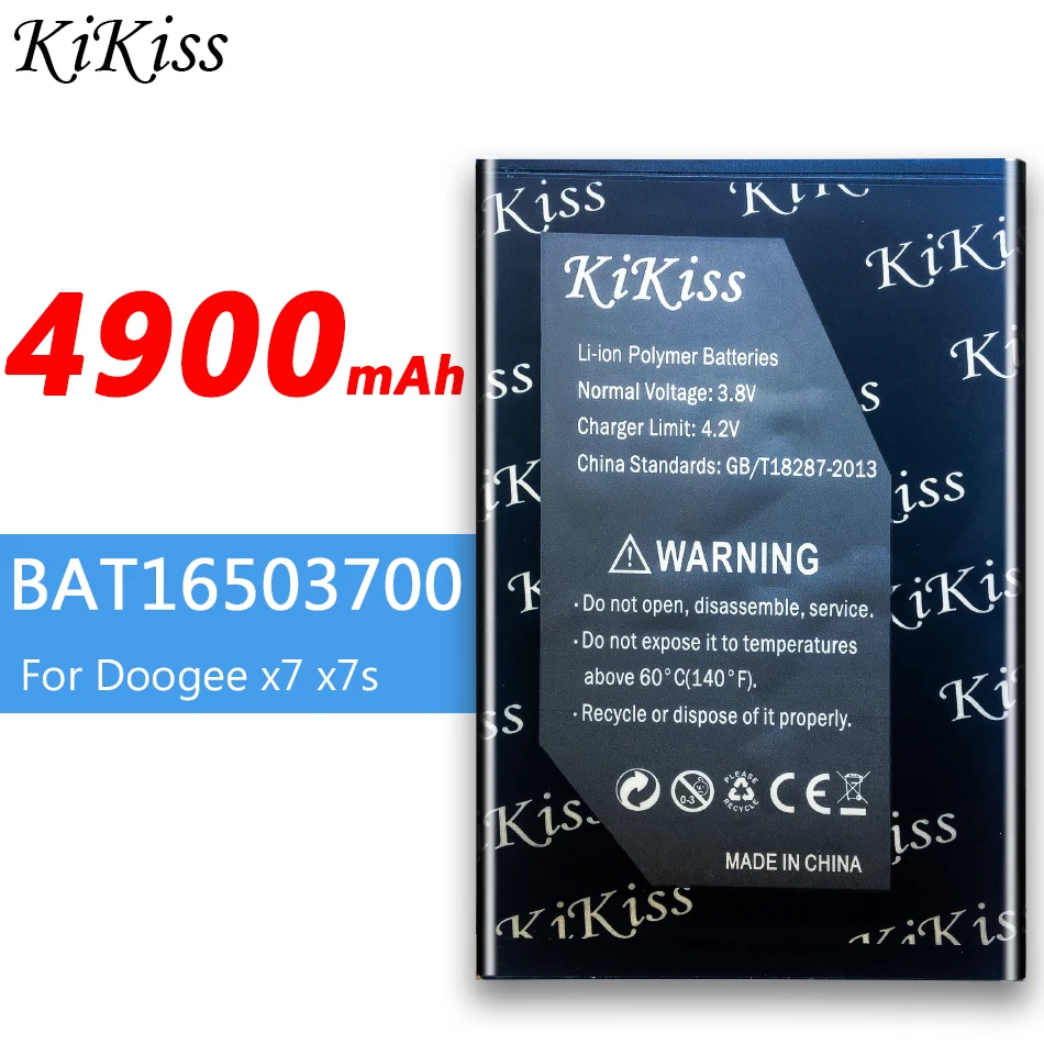 Аккумулятор большой емкости 4900 мАч для DOOGEE X7 / X7s мобильный телефон аккумулятор