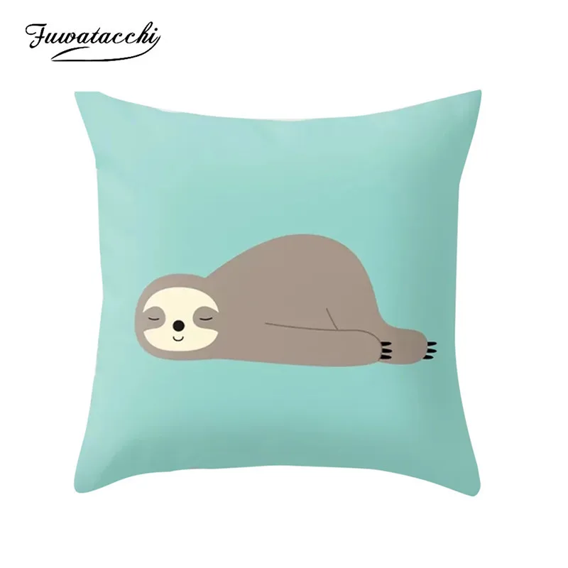 

Fuwatacchi Cartoon Animal Cushion Cover Nordic Throw Pillowcase for Sofa Car Living Room Decorative Pillow Cover 45x45cm Double