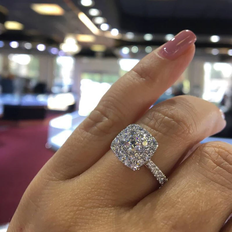 MENGYI модный дизайн кубический цирконий кольца Свадебные ювелирные изделия