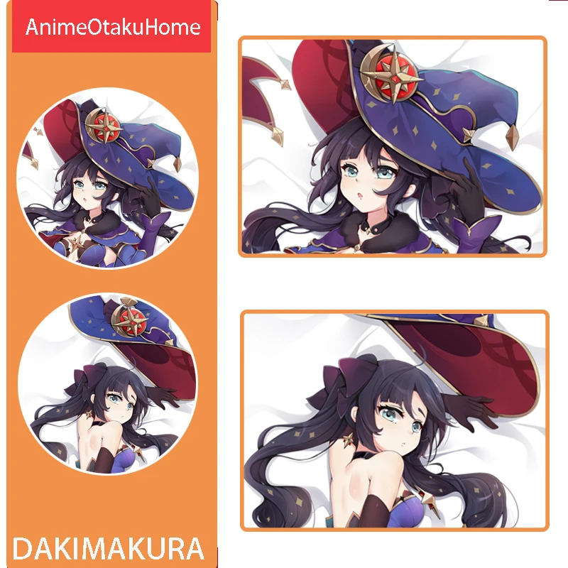 

Наволочка для подушки в стиле аниме Genshin Impact, Мона фишл, сексуальная, для милых девушек, чехол для подушки для обнимания, постельное белье Otaku ...