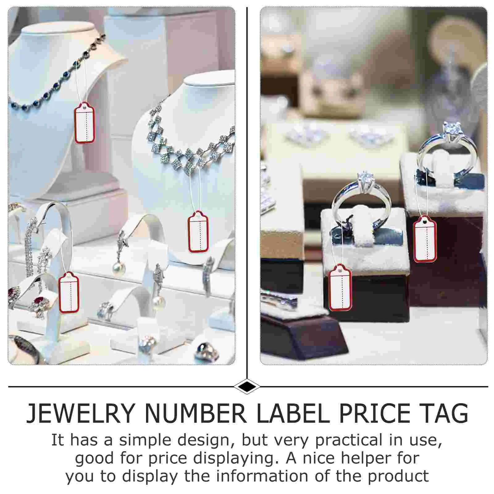 500 шт. прочная ценовая этикетка бирка для ювелирных изделий бумажная Подарочная