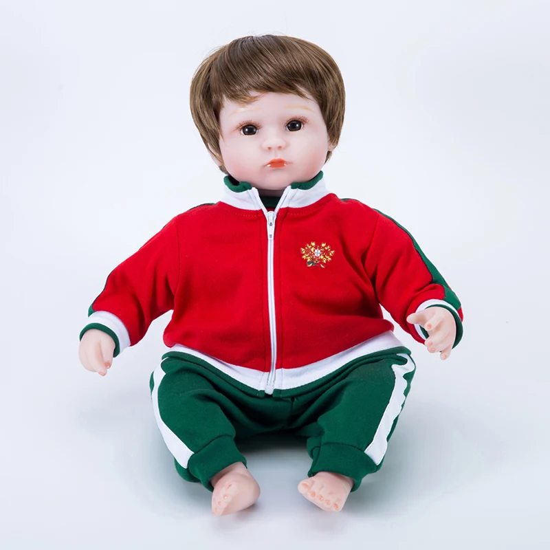 

18 inch bebe reborn dolls silicone bonecas football realistic doll Portugal