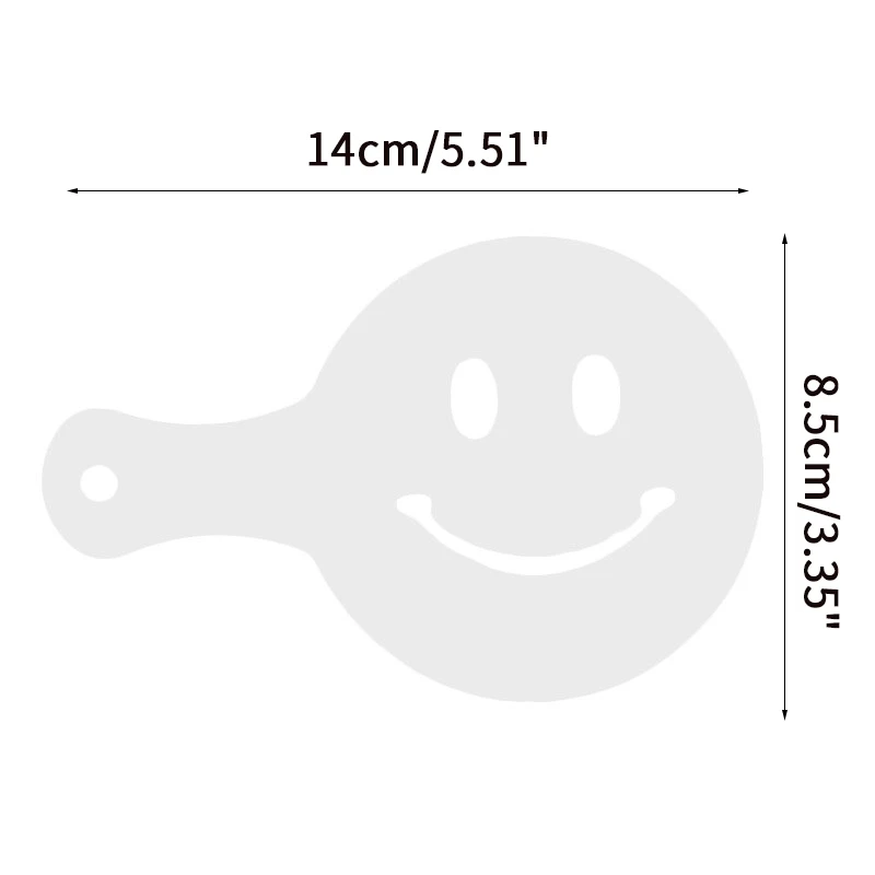 Новинка 19 шт./компл. модная модель печати на кофе трафареты для распыления