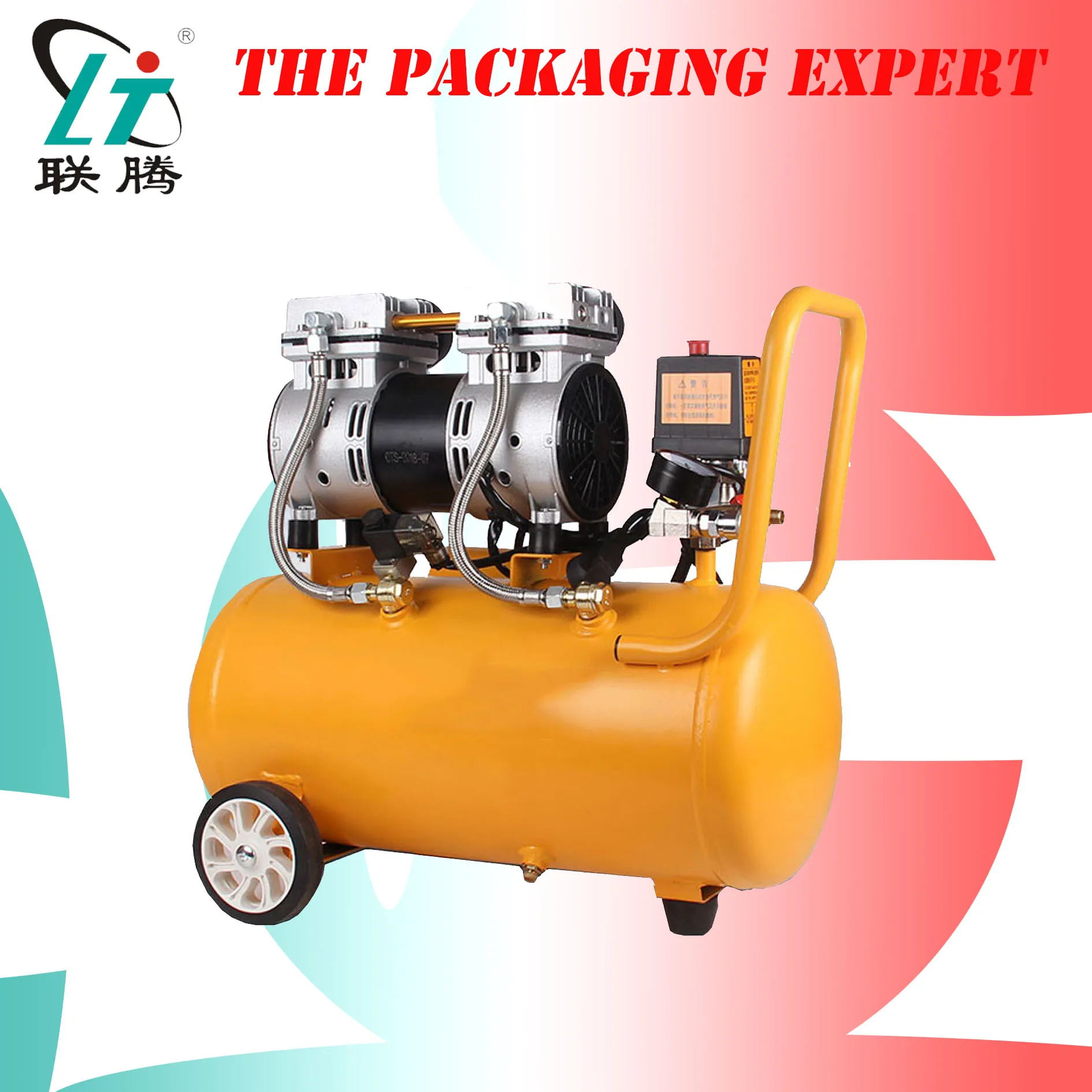 

Air Compressor Oil Free Low Noise Silent Oil-free Pump For Pneumatic Part Cylinders Filling Machine Free Shipping 1000w 30L Tank