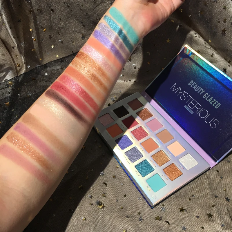 Новинка 18 цветов Палитра теней для век шелковистые туманные матовые блестящие