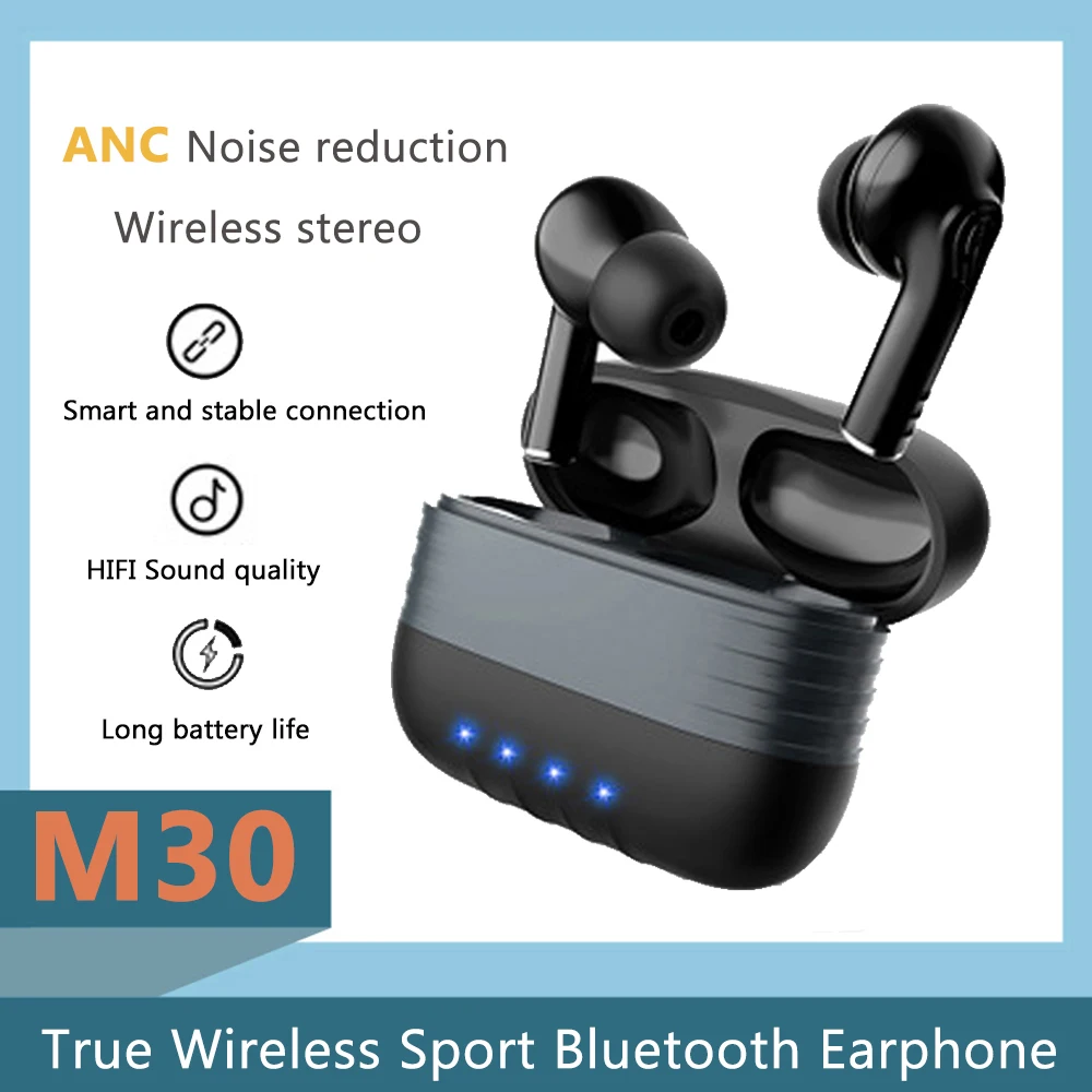 

M30 TWS Wireless Earbuds fone de ouvido sem fio auriculares Bluetooth Earphones ecouteurs sans fils Headset with Microphone