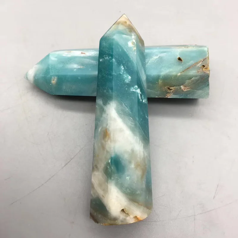 Природная Карибская палочка исцеляющая кристаллическая чакра камень точечный