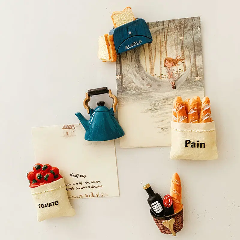 Трехмерная магнитная наклейка на холодильник креативное украшение бумага для