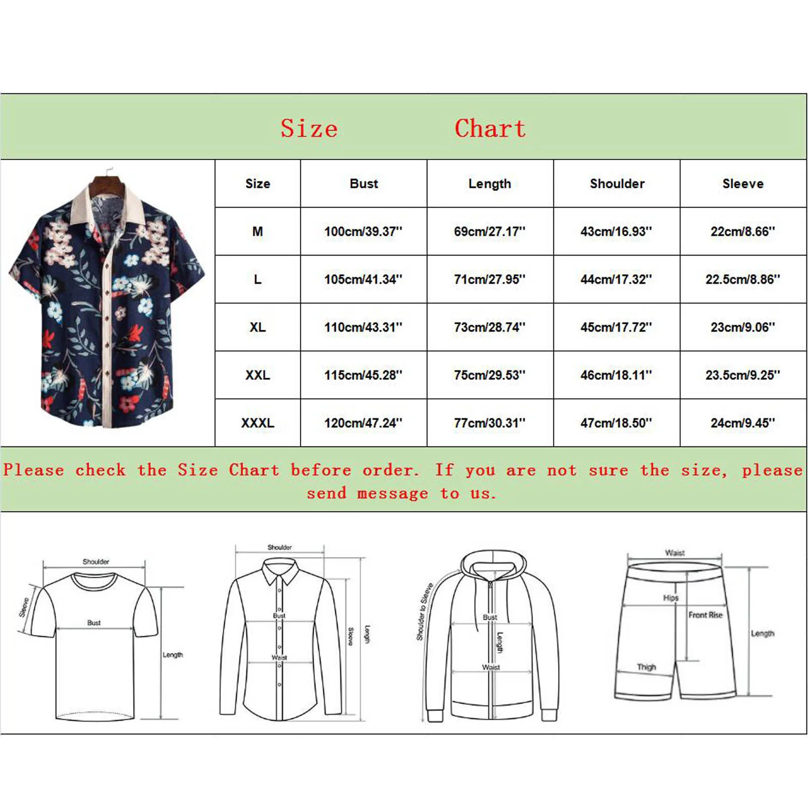 Гавайская рубашка мужская с геометрическим принтом Повседневная пляжная