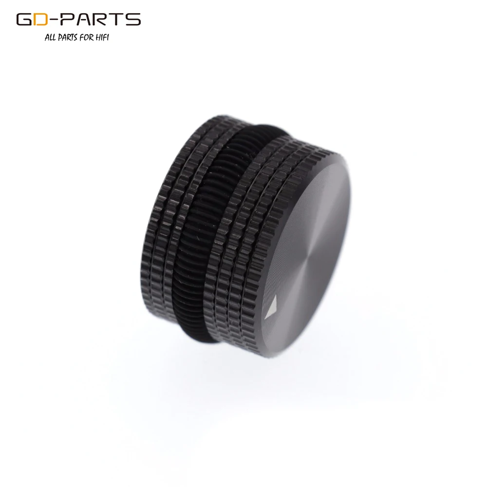 25x15 5 мм алюминиевая ручка с черным резиновым кольцом отверстие 6 для Hi Fi аудио