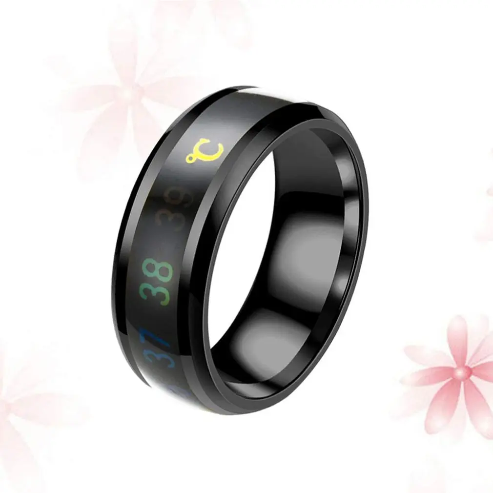Модные умные крутые кольца термостаты цифровой термометр датчик температуры