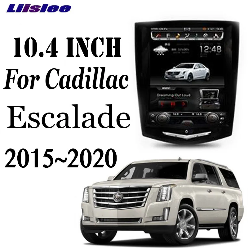 

LiisLee Car Multimedia GPS Audio Radio CarPlay Stereo 10.4 Inch Screen For Cadillac Escalade GMT K2XL 2015~2020 Navigation NAVI
