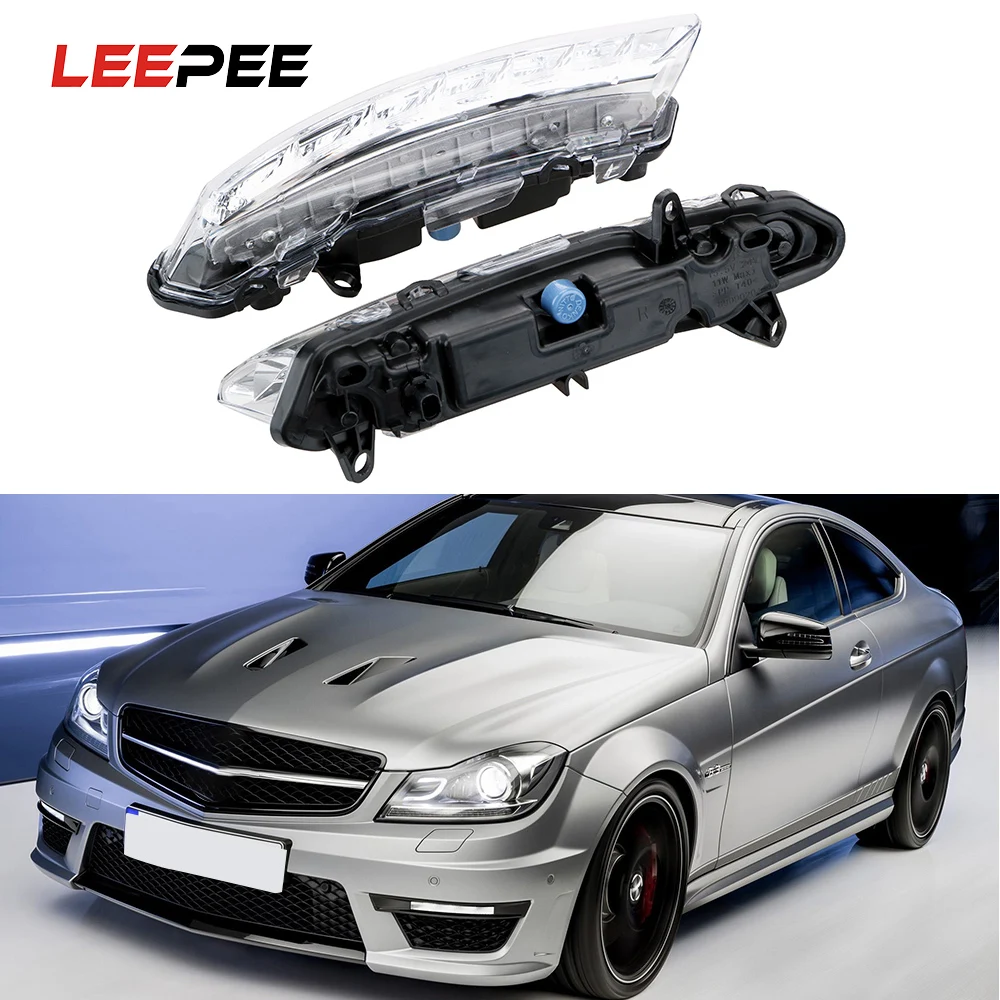 

Автомобильные светодиодсветодиодный дневные ходовые огни LEEPEE для Mercedes BENZ S-Class W221 S350 S500 2009 2010 2011-2013, противотуманные фары