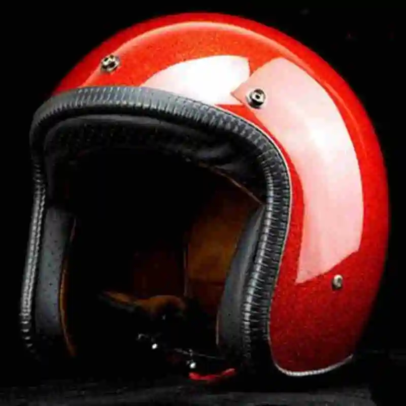 

Red Vintage Motorcycle Helmet Open Face Helmet Dot Approved Retro Moto Casco Capacete Motociclistas Capacete Ce