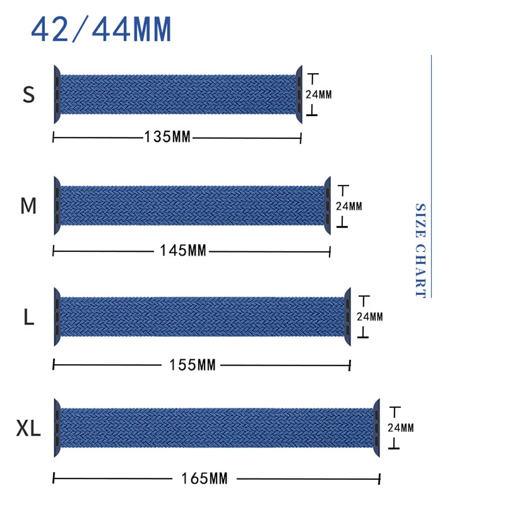 

Braided Solo Loop for Apple Watch Band IWatch Series 3 4 5 Se 6 44mm 40mm 38mm 42mm FABRIC Nylon Elastic Belt Bracelet Strap