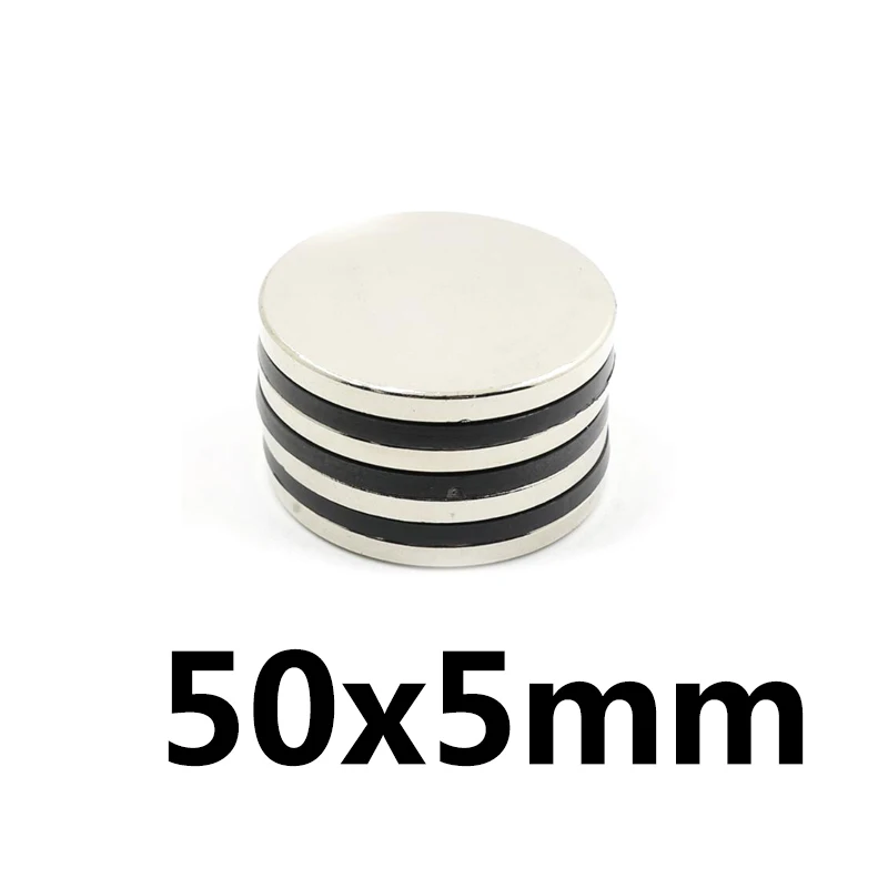 

1/2/3/4/5 шт. 50x5 мм Сильный цилиндр редкоземельный магнит 50 мм x 5 мм Круглые неодимовые магниты 50x5 мм Большой дисковый магнит N35 50*5 мм