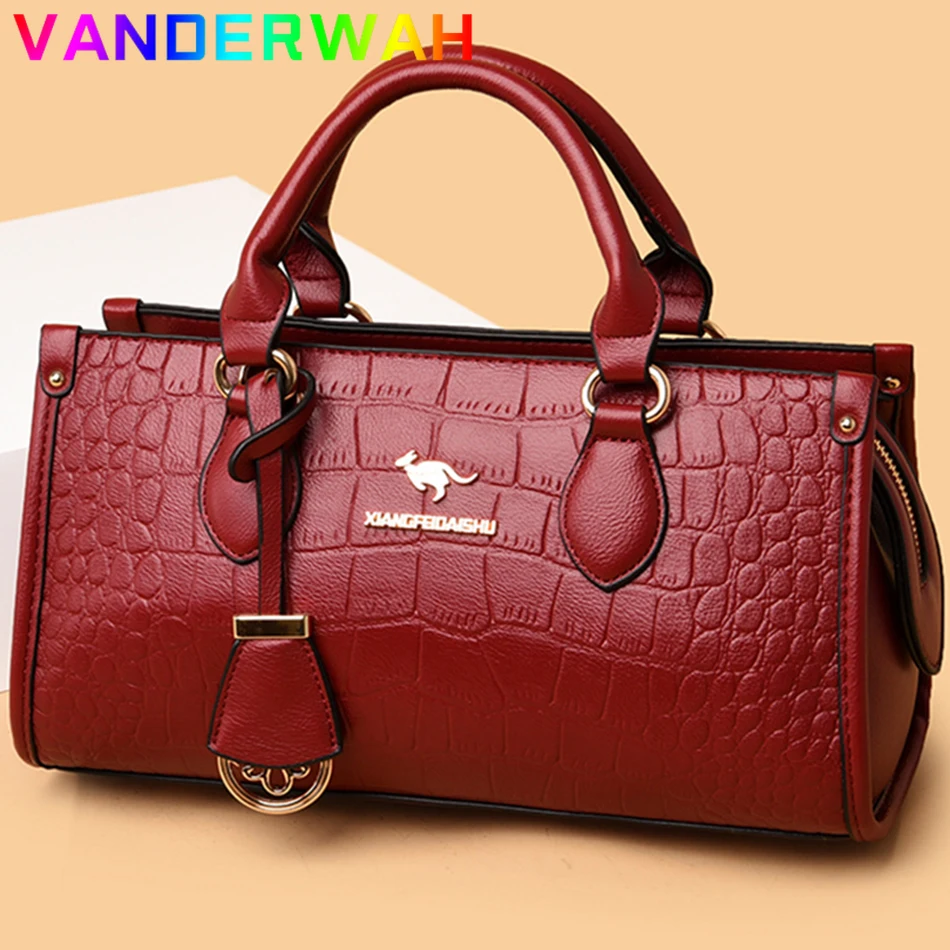 

Vintage Luxury Designer Handbags High Quality Stone Pattern Shoulder Bag Ladies Crossbody Bags Female Messenger Bag Purse Sac