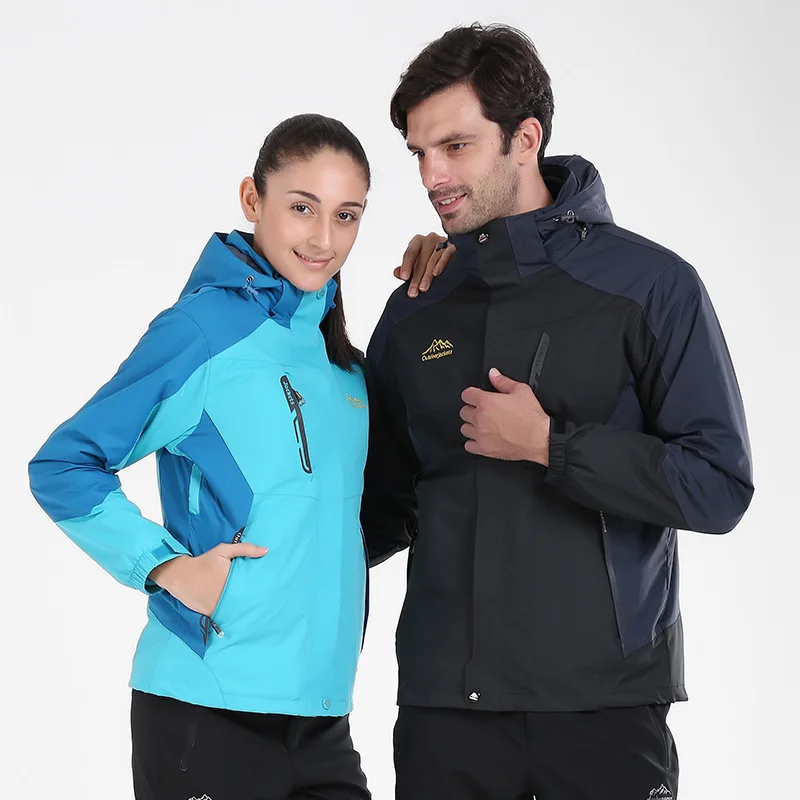 

Outdoor Two-Piece Set Detachable Nutty Fat Brother Men'S Wear Plus-sized Three-in-One Raincoat Jacket