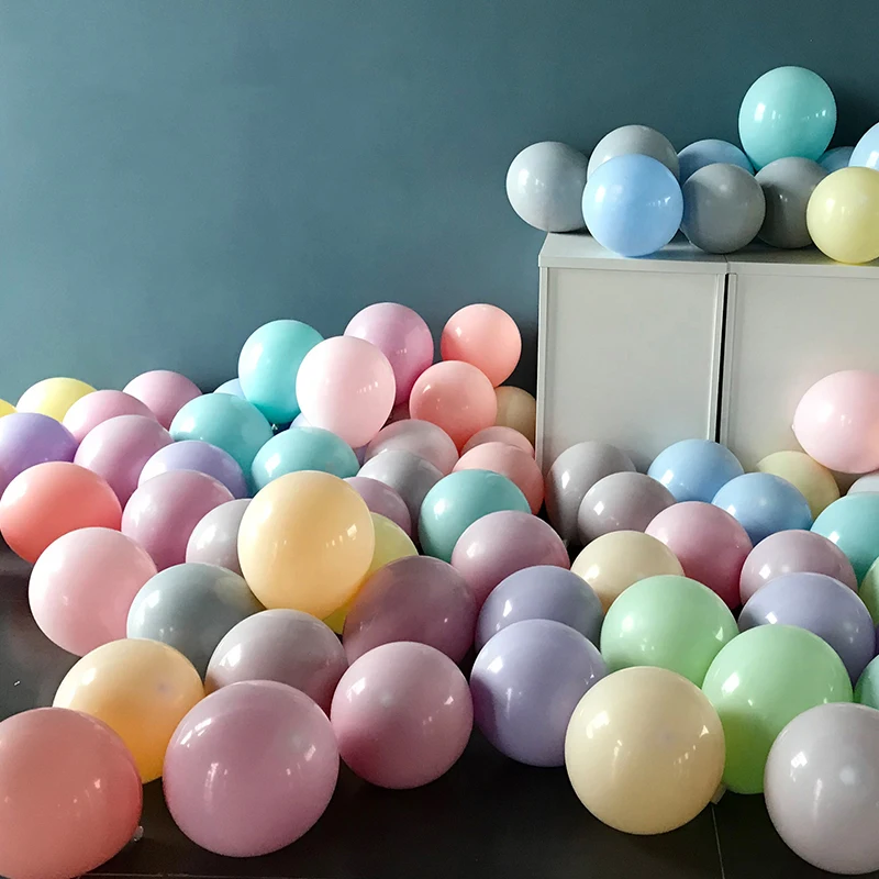 30 шт 5 дюймов розового и синего цвета macaron латексные шары шарик для дня рождения