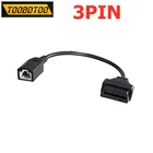 OBD1 к OBD2 разъему 3Pin для Honda на 16Pin OBD2 расширенный кабель диагностический интерфейс для Honda 3Pin Соединительный адаптер