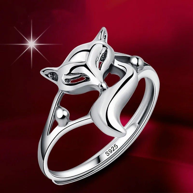 Маленькая лиса кольцо Леди счастливый Личность Открытие natal указательный палец