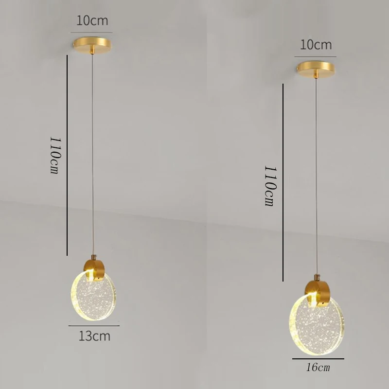 Современная светодиодная Подвесная лампа в скандинавском стиле круглая