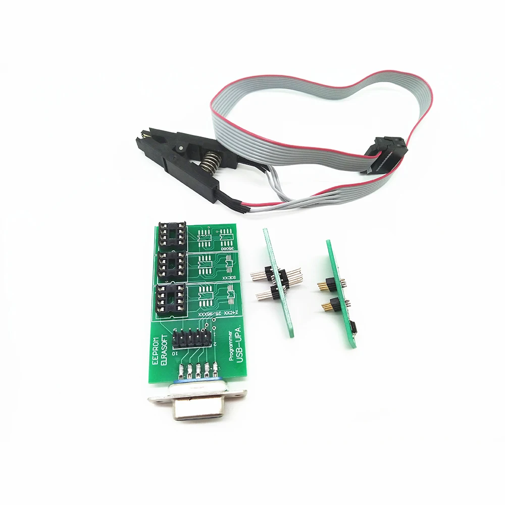 USB программатор UPA V1.3 плата Eeprom диагностический инструмент ECU с чипом Soic 8con зажим