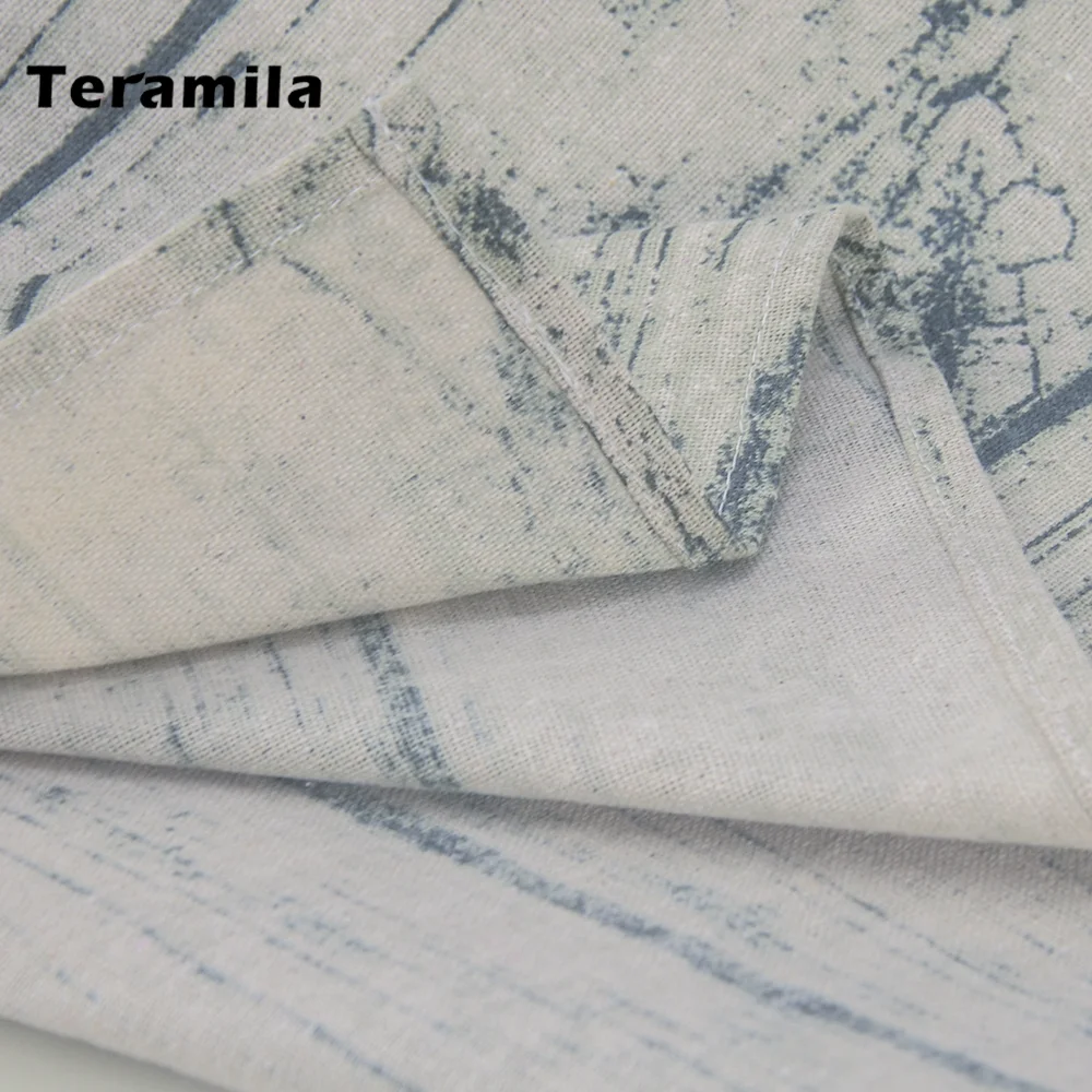 Прямоугольная плотная скатерть Teramila Винтажный дизайн под древесину стол с