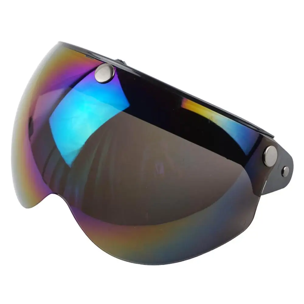 Винтажный защитный козырек для мотоциклетного шлема 3 защелки 3/4 дюйма с открытым