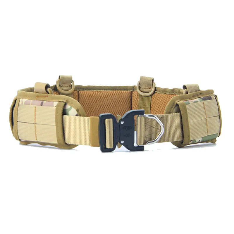

War Battle Belt Military Tactical Airsoft Combat Heavy Duty Belt Outdoor Camping Hunting Army Nylon Soft Waist Belts